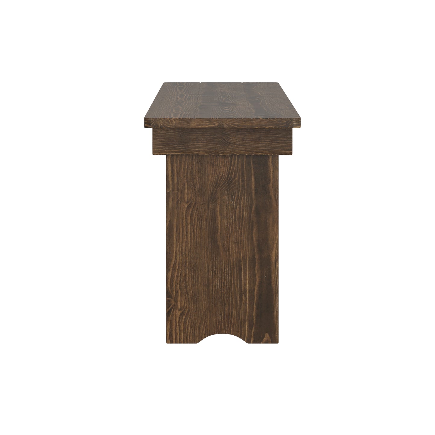 HERCULES 60" x 12" Antique Rustic Commercial Antique Solid Pine Farmhouse Folding Bench with Foldable Locking Legs Antique Rustic