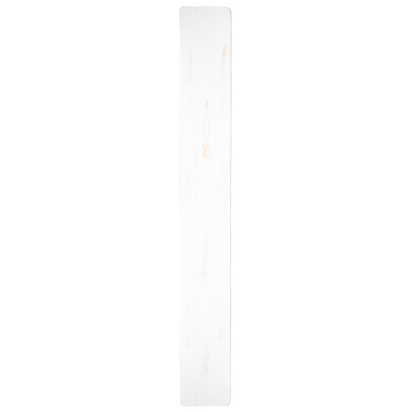 HERCULES Series 8' x 12" Antique Rustic Solid White Pine Folding Farm Bench with 3 Legs Antique Rustic White XA-B-96X12-L-WH-GG