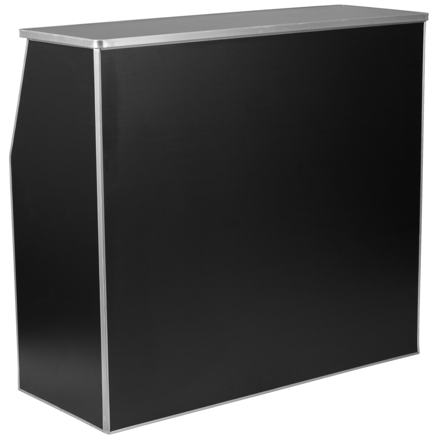 Amara 4' Black Laminate Foldable Bar - Portable Event Bar Black