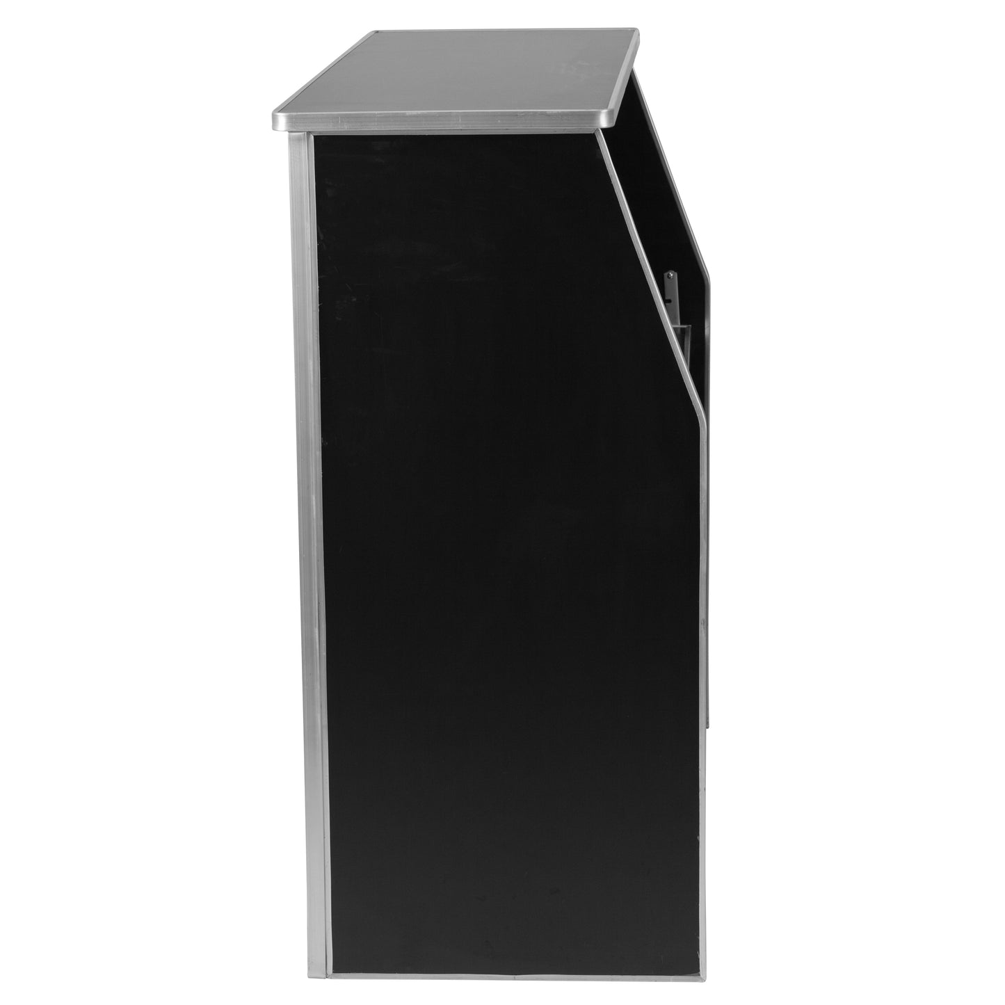Amara 4' Black Laminate Foldable Bar - Portable Event Bar Black