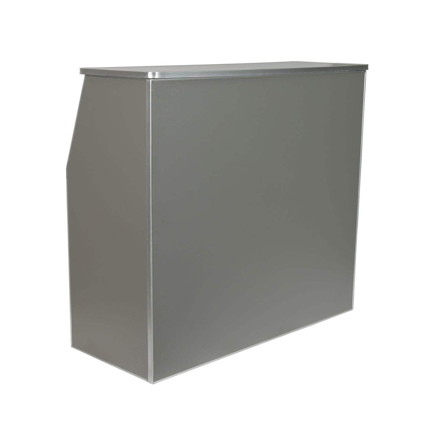 Amara 4' Slate Gray Laminate Foldable Bar - Portable Event Bar Gray XA-BAR-48-GY-GG