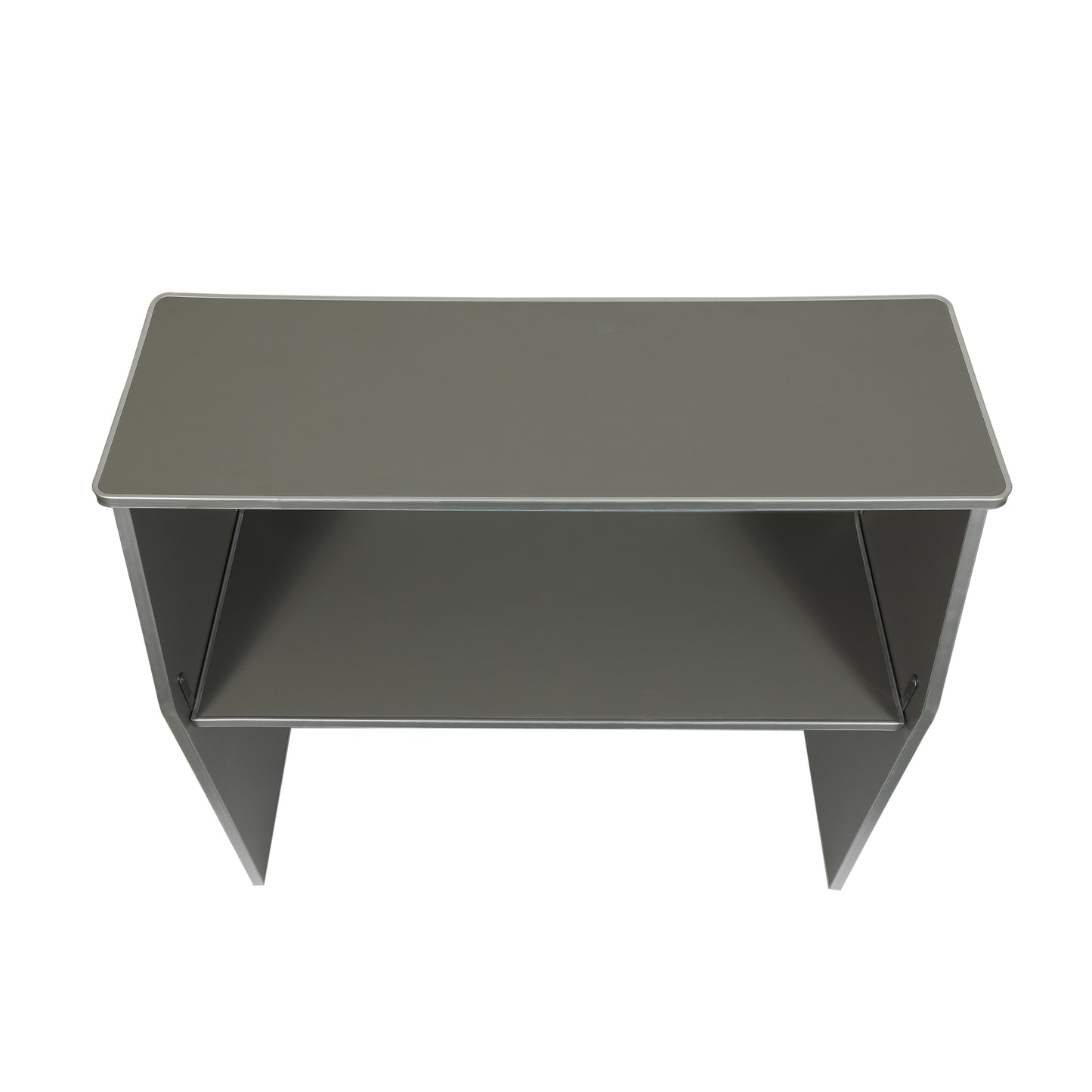 Amara 4' Slate Gray Laminate Foldable Bar - Portable Event Bar Gray XA-BAR-48-GY-GG