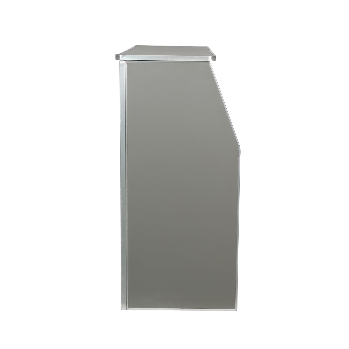 Amara 4' Slate Gray Laminate Foldable Bar - Portable Event Bar Gray XA-BAR-48-GY-GG