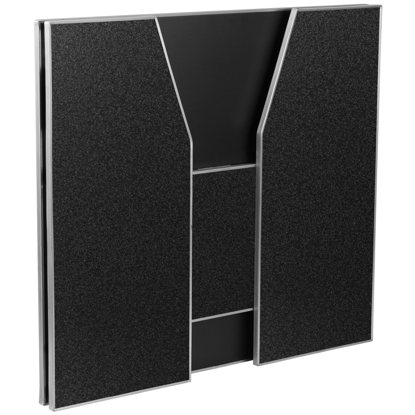 Amara 4' Black Marble Laminate Foldable Bar - Portable Event Bar Black Marble