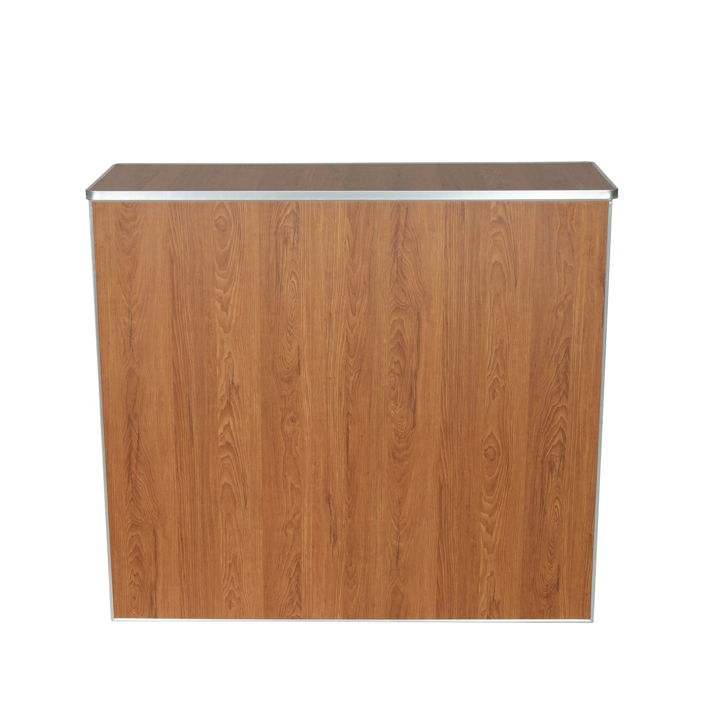 Amara 4' Maple Woodgrain Laminate Foldable Bar - Portable Event Bar Maple Woodgrain