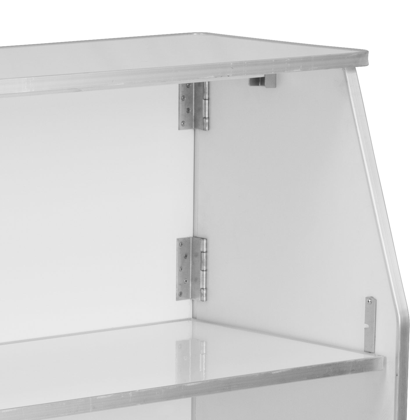 Amara 4' White Laminate Foldable Bar - Portable Event Bar White XA-BAR-48-WH-GG
