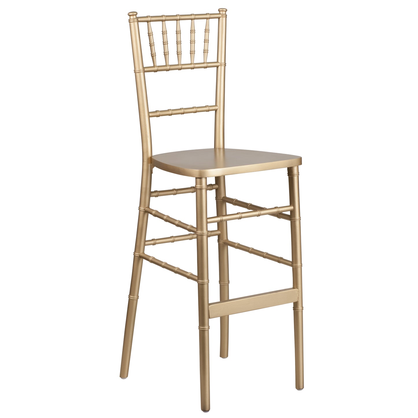 HERCULES Series Gold Wood Chiavari Barstool Gold