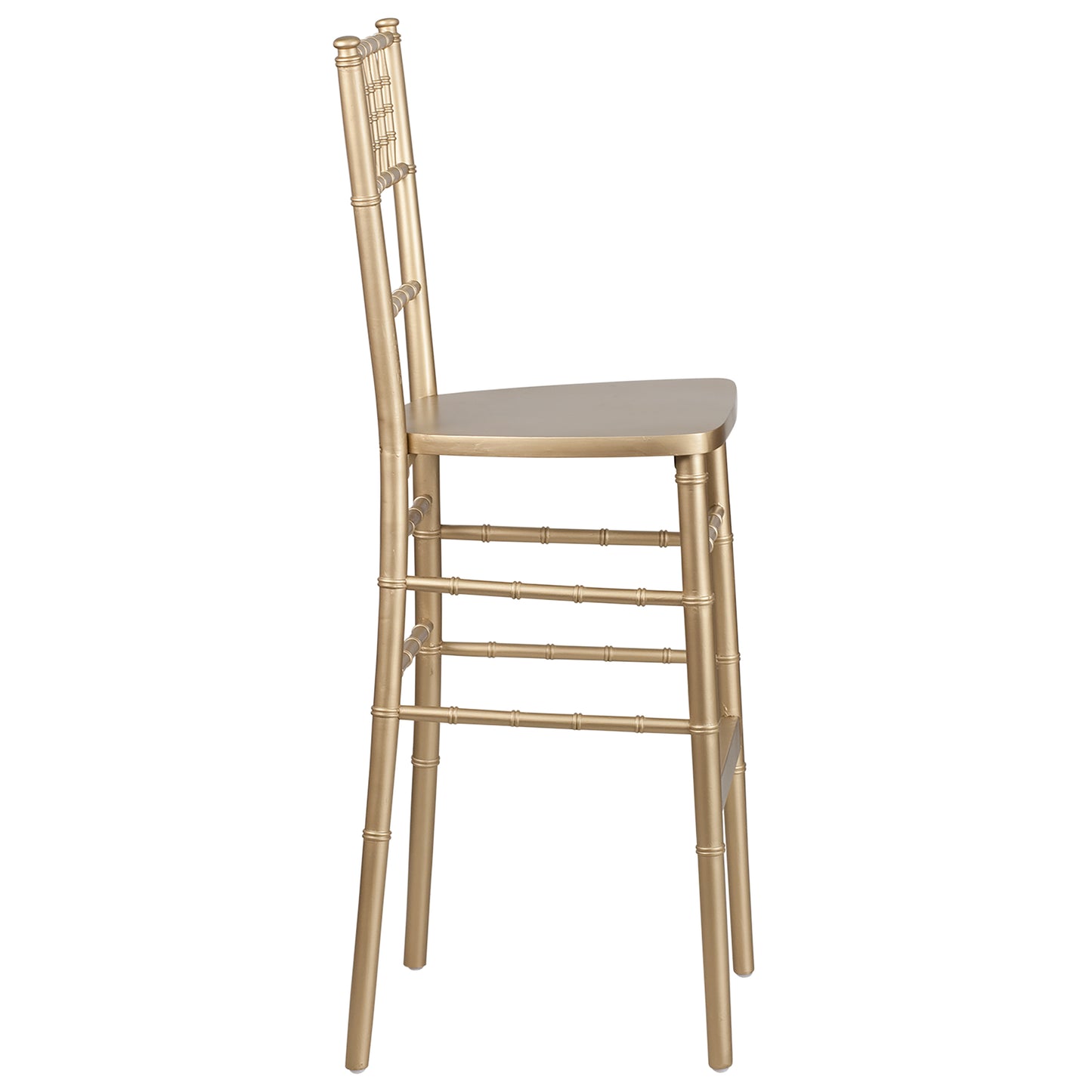 HERCULES Series Gold Wood Chiavari Barstool Gold