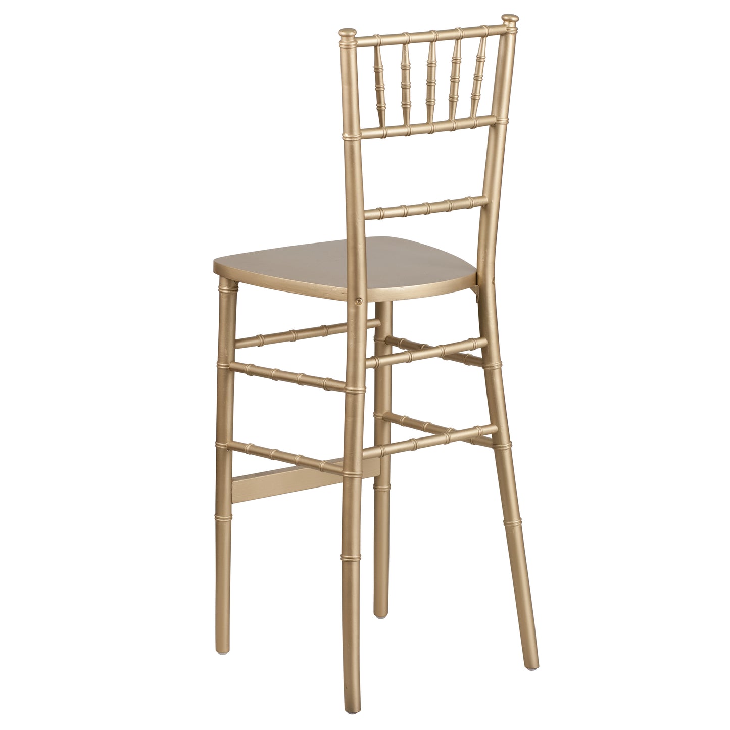 HERCULES Series Gold Wood Chiavari Barstool Gold