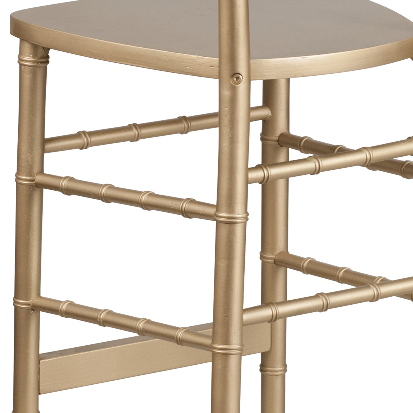 HERCULES Series Gold Wood Chiavari Barstool Gold