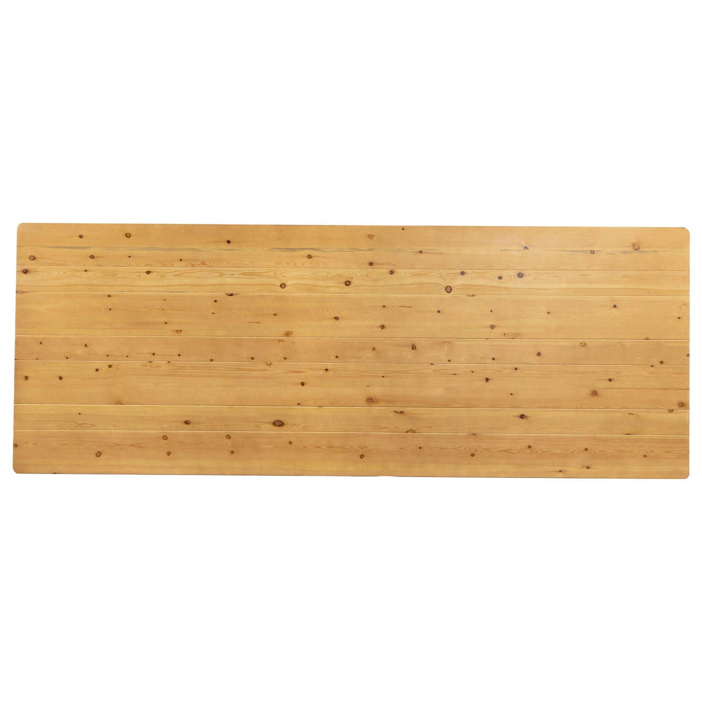 HERCULES 9' x 40" Rectangular Antique Rustic Light Natural Solid Pine Folding Farm Table Light Natural