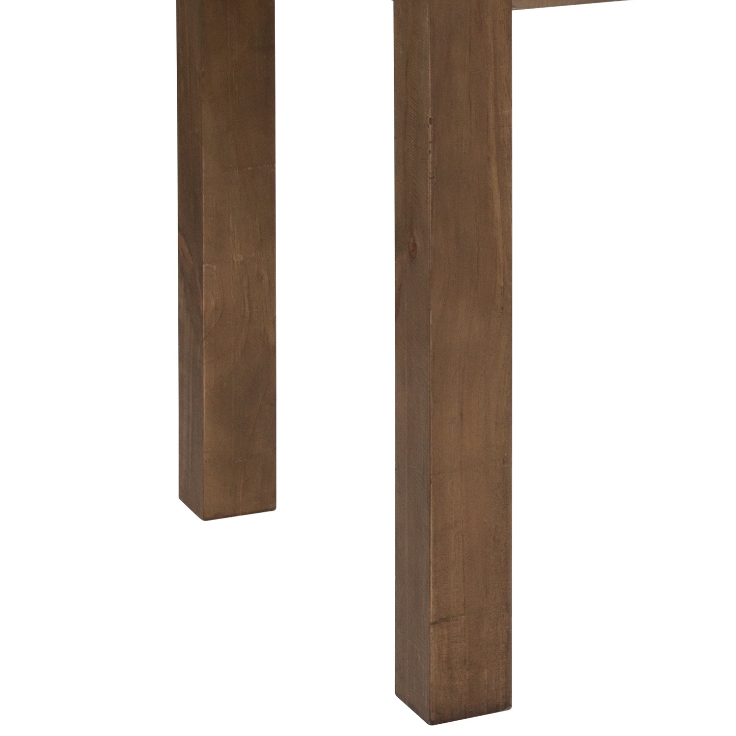 HERCULES 46" x 30" Rectangular Antique Rustic Solid Pine Farm Dining Table Antique Rustic XA-F-46X30-GG