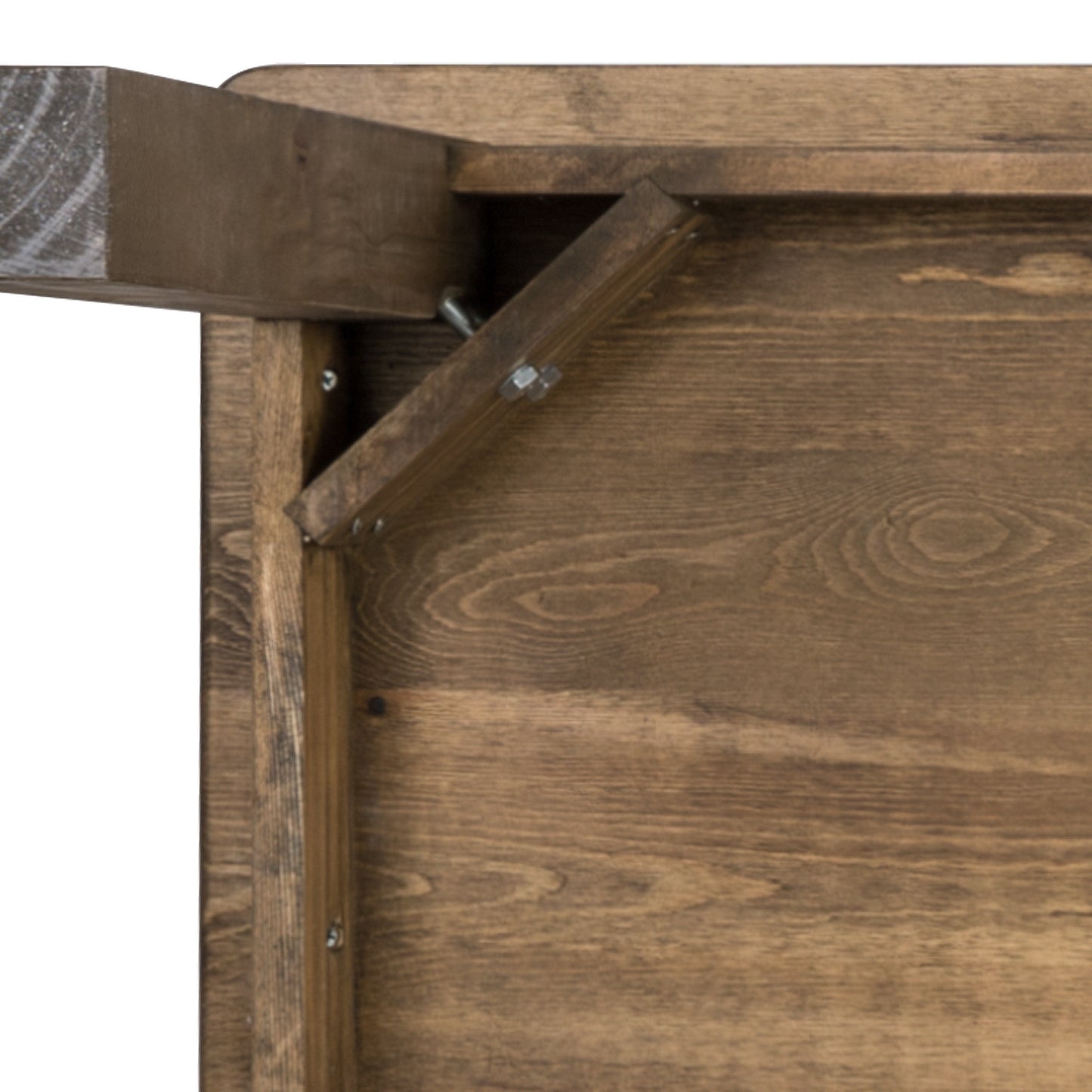 HERCULES 60" x 38" Rectangular Antique Rustic Solid Pine Farm Dining Table Antique Rustic XA-F-60X38-GG