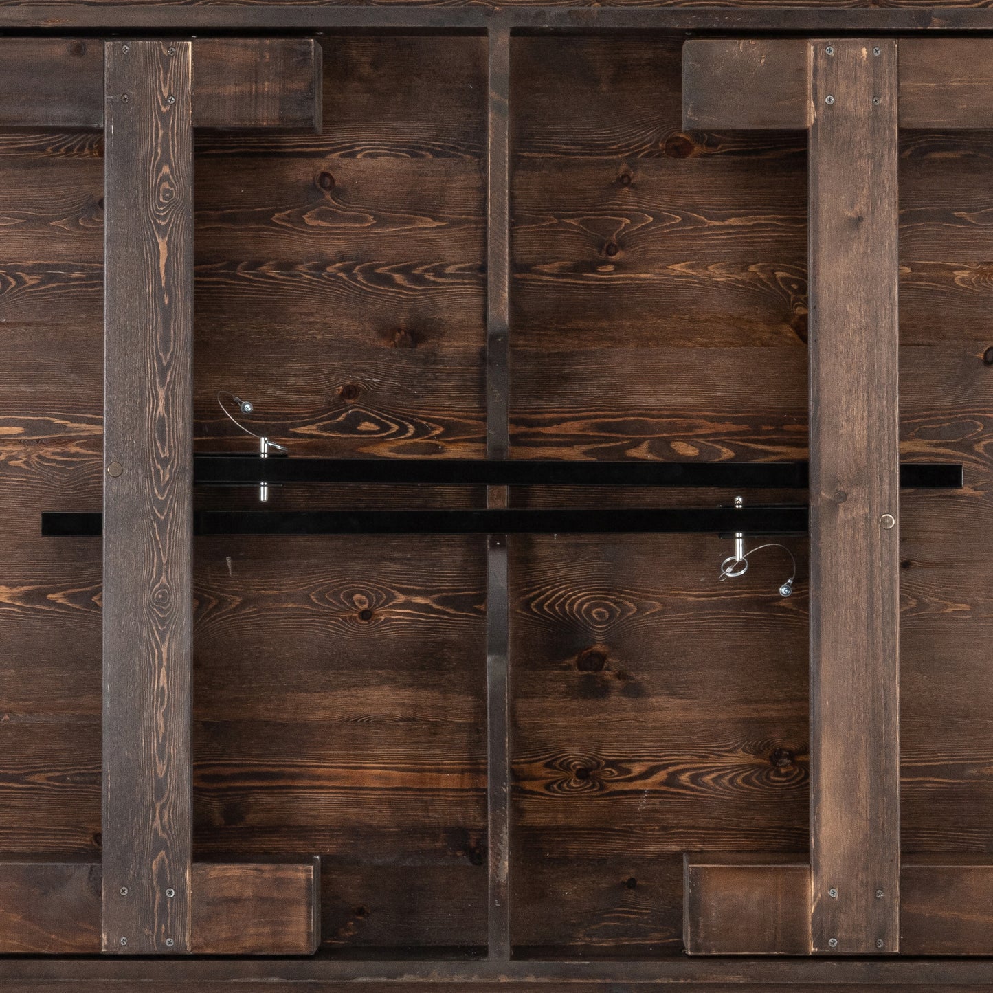 HERCULES 8' x 40" Rectangular Antique Rustic Mahogany Solid Pine Folding Farm Table Mahogany