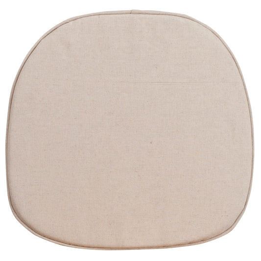 Mitchell Cross Back Barstool Burlap Cushion Burlap