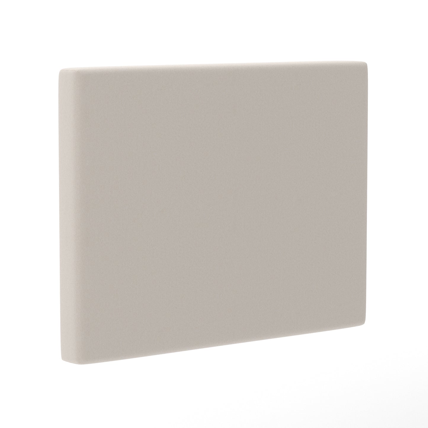 Hugo Twin Headboard with 2 Power Outlets, 1 USB and 1 USB Type-C Port with Faux Linen Upholstery and Dual Hanging Options in Beige Beige
