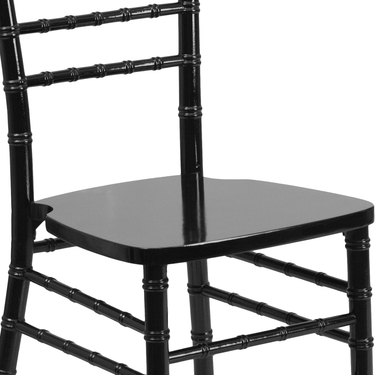 HERCULES Series Black Wood Chiavari Chair Black