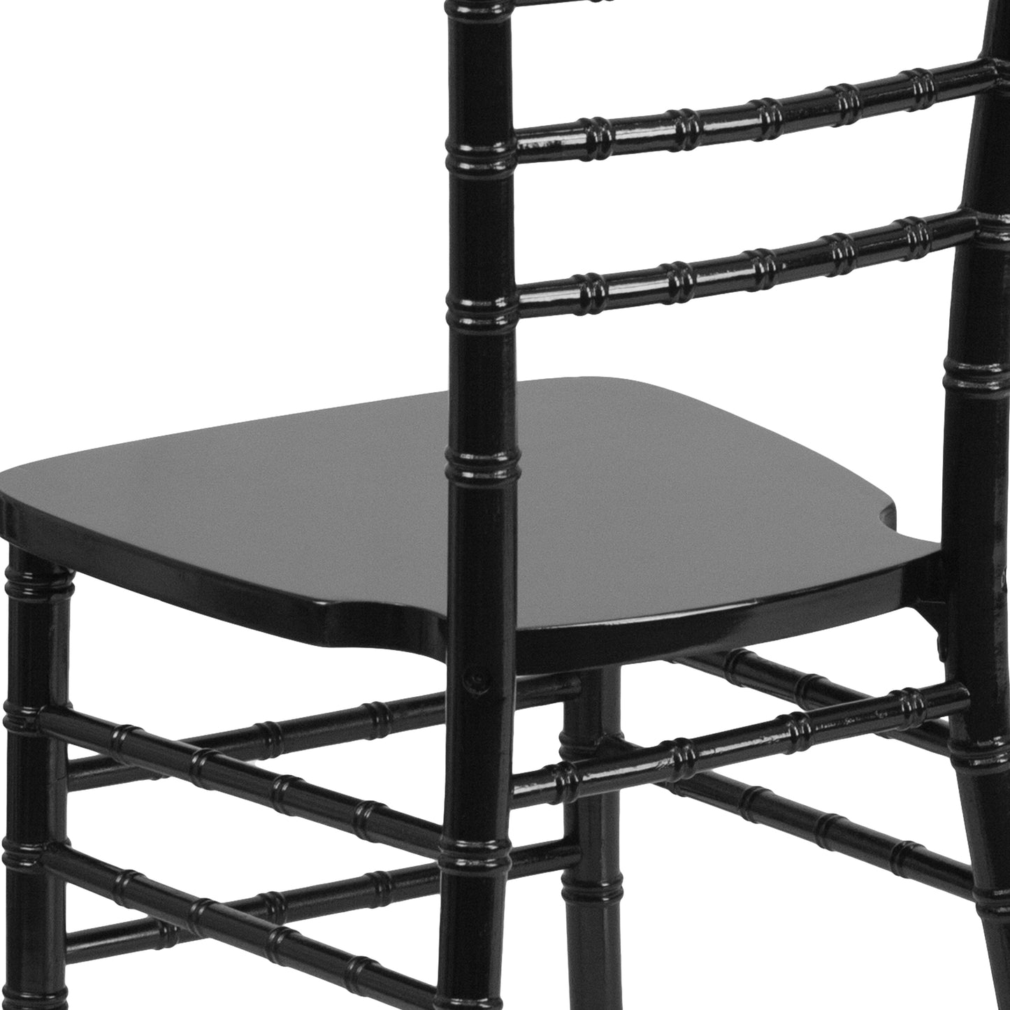 HERCULES Series Black Wood Chiavari Chair Black