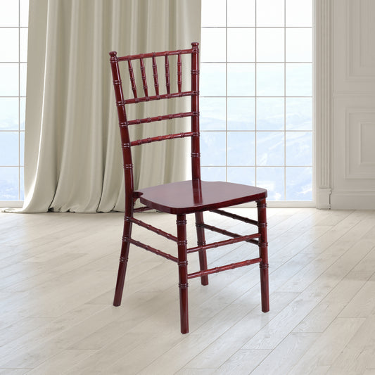 HERCULES Series Mahogany Wood Chiavari Chair Mahogany