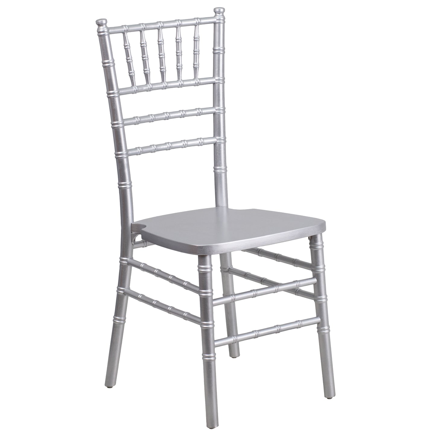 HERCULES Series Silver Wood Chiavari Chair Silver