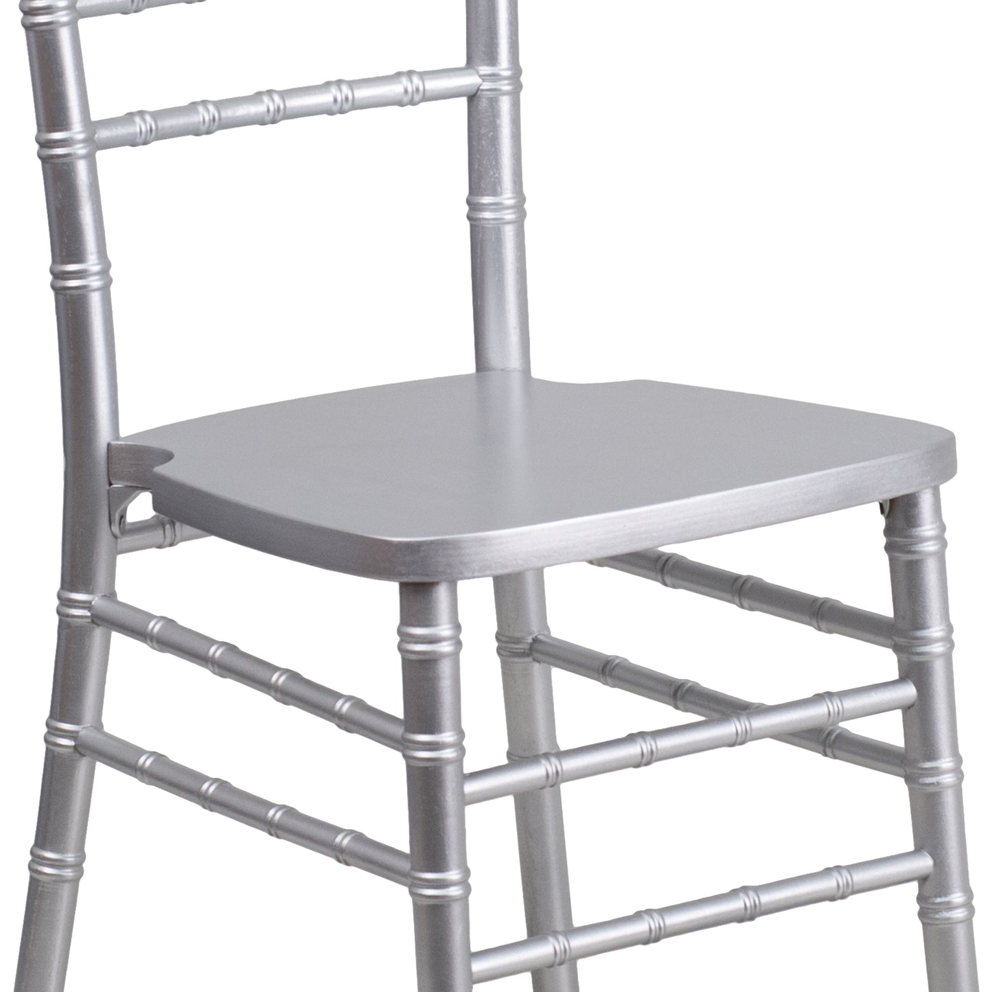 HERCULES Series Silver Wood Chiavari Chair Silver