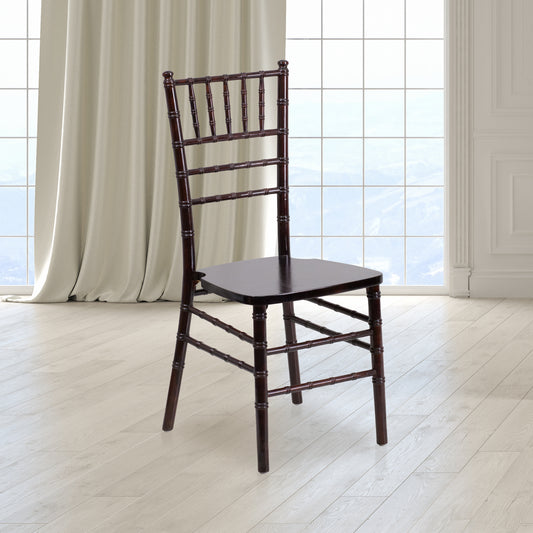 HERCULES Series Walnut Wood Chiavari Chair Walnut