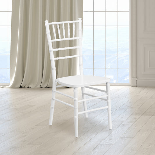 HERCULES Series White Wood Chiavari Chair White