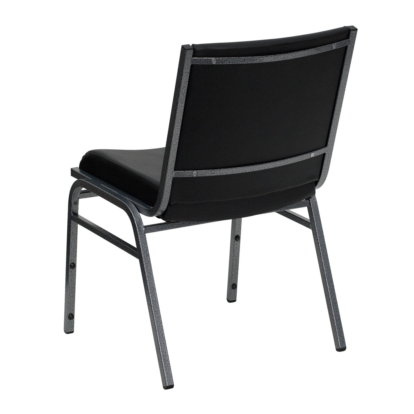 HERCULES Series Heavy Duty Black Vinyl Stack Chair Black Vinyl