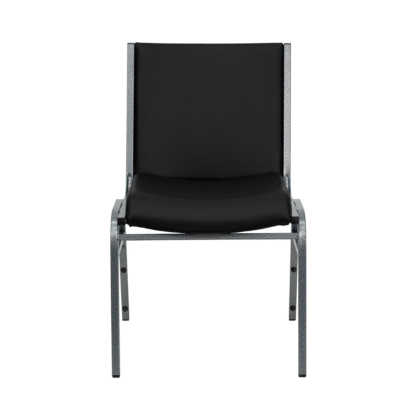 HERCULES Series Heavy Duty Black Vinyl Stack Chair Black Vinyl