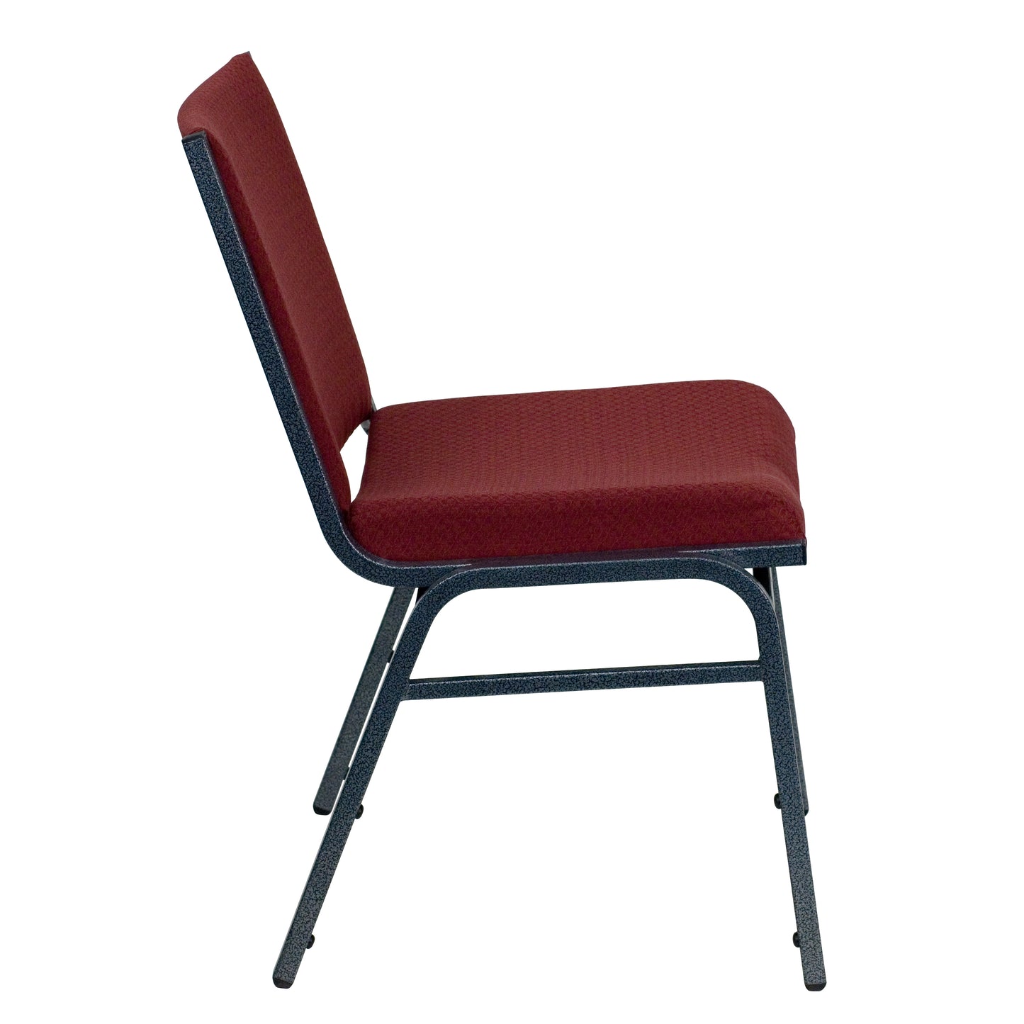 HERCULES Series Heavy Duty Burgundy Patterned Fabric Stack Chair Burgundy Patterned Fabric