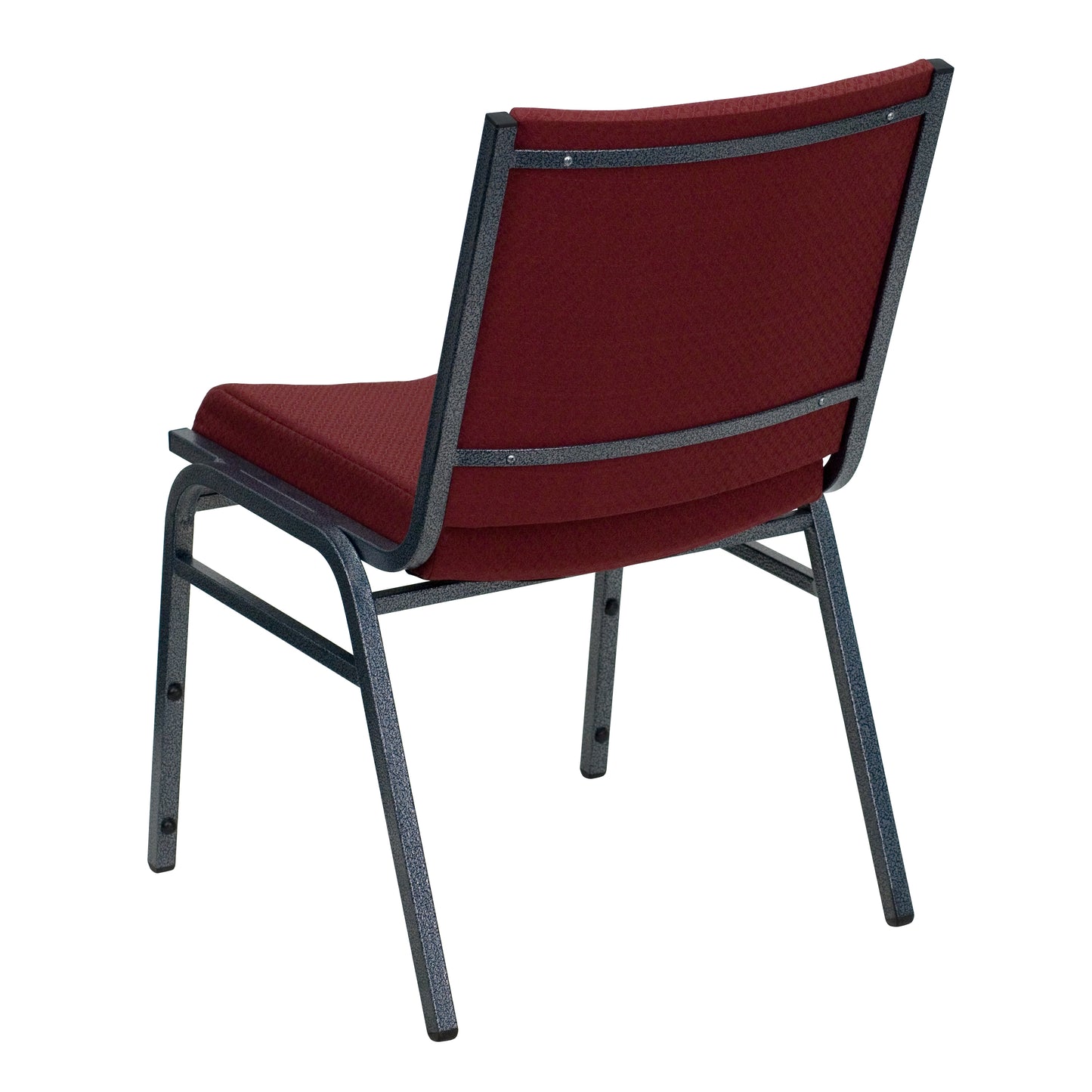 HERCULES Series Heavy Duty Burgundy Patterned Fabric Stack Chair Burgundy Patterned Fabric