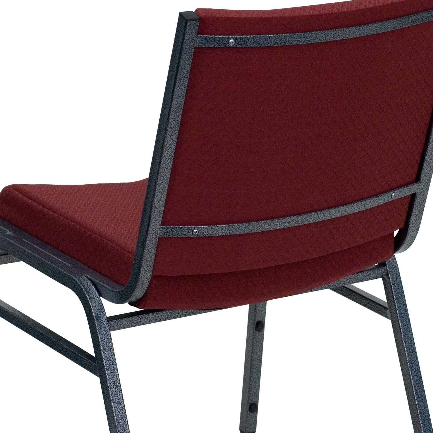 HERCULES Series Heavy Duty Burgundy Patterned Fabric Stack Chair Burgundy Patterned Fabric