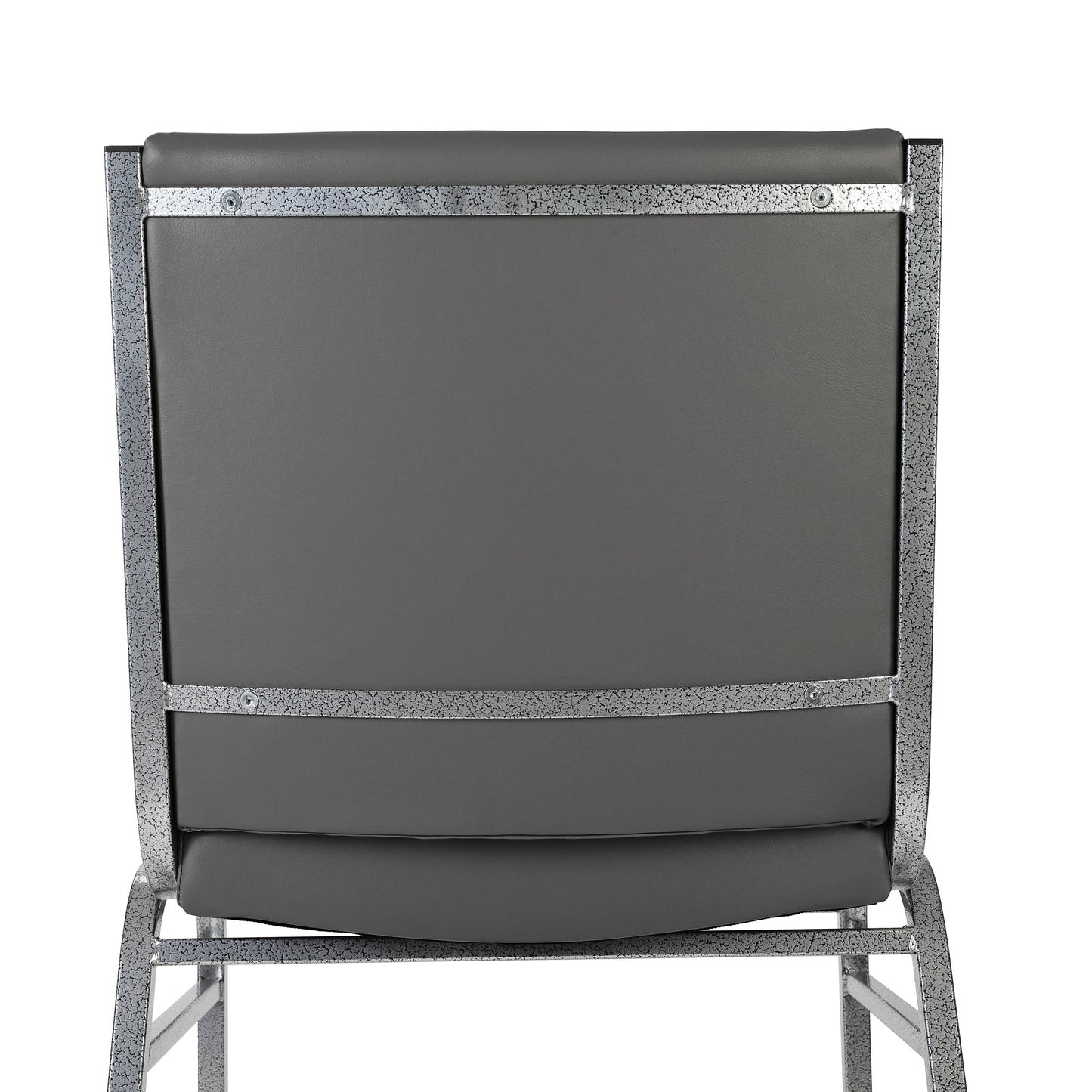 HERCULES Heavy Duty Gray Vinyl Stack Chair Gray Vinyl