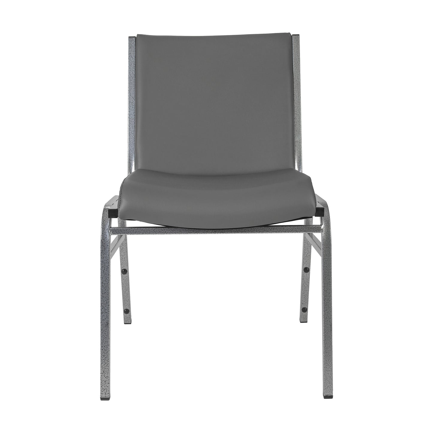 HERCULES Heavy Duty Gray Vinyl Stack Chair Gray Vinyl