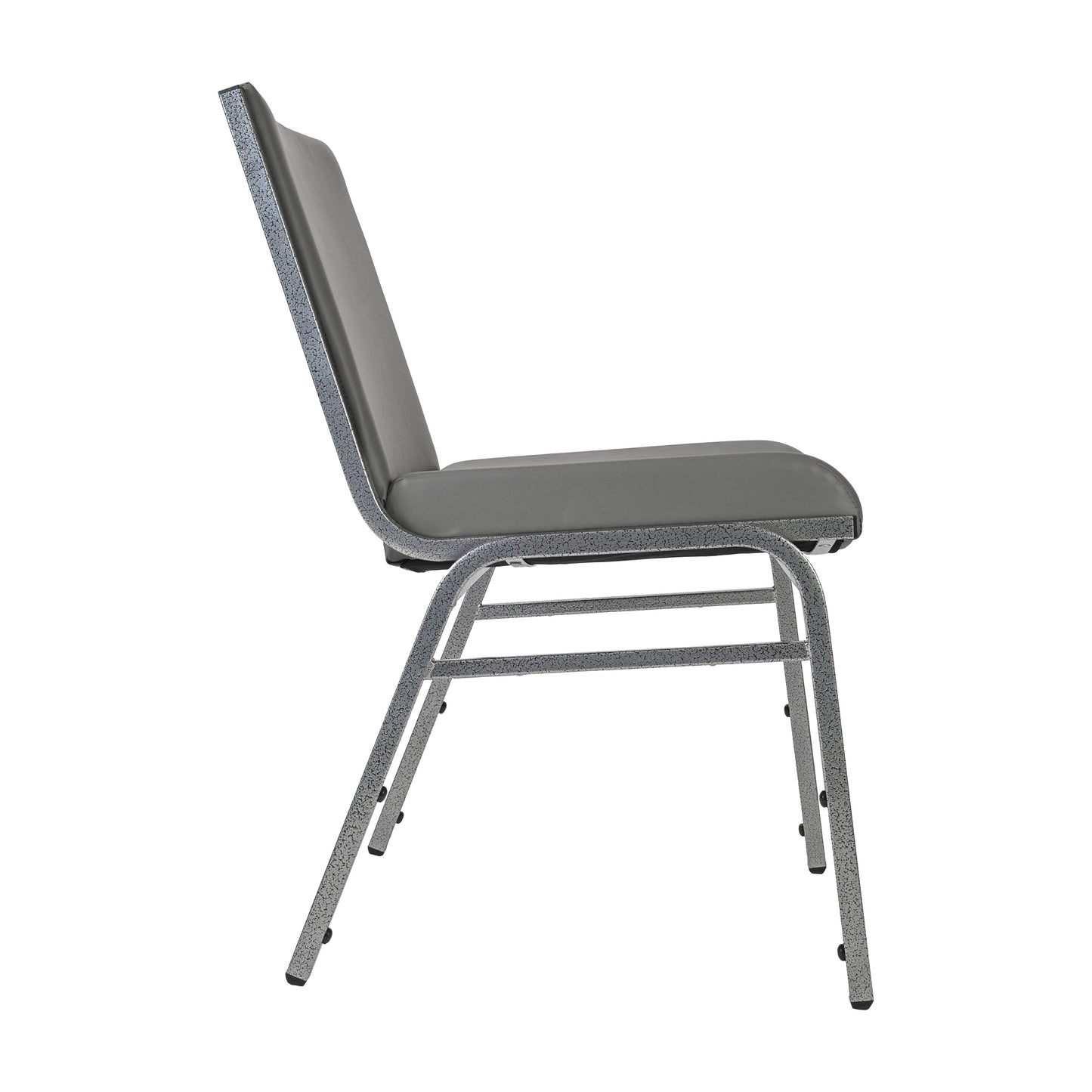 HERCULES Heavy Duty Gray Vinyl Stack Chair Gray Vinyl