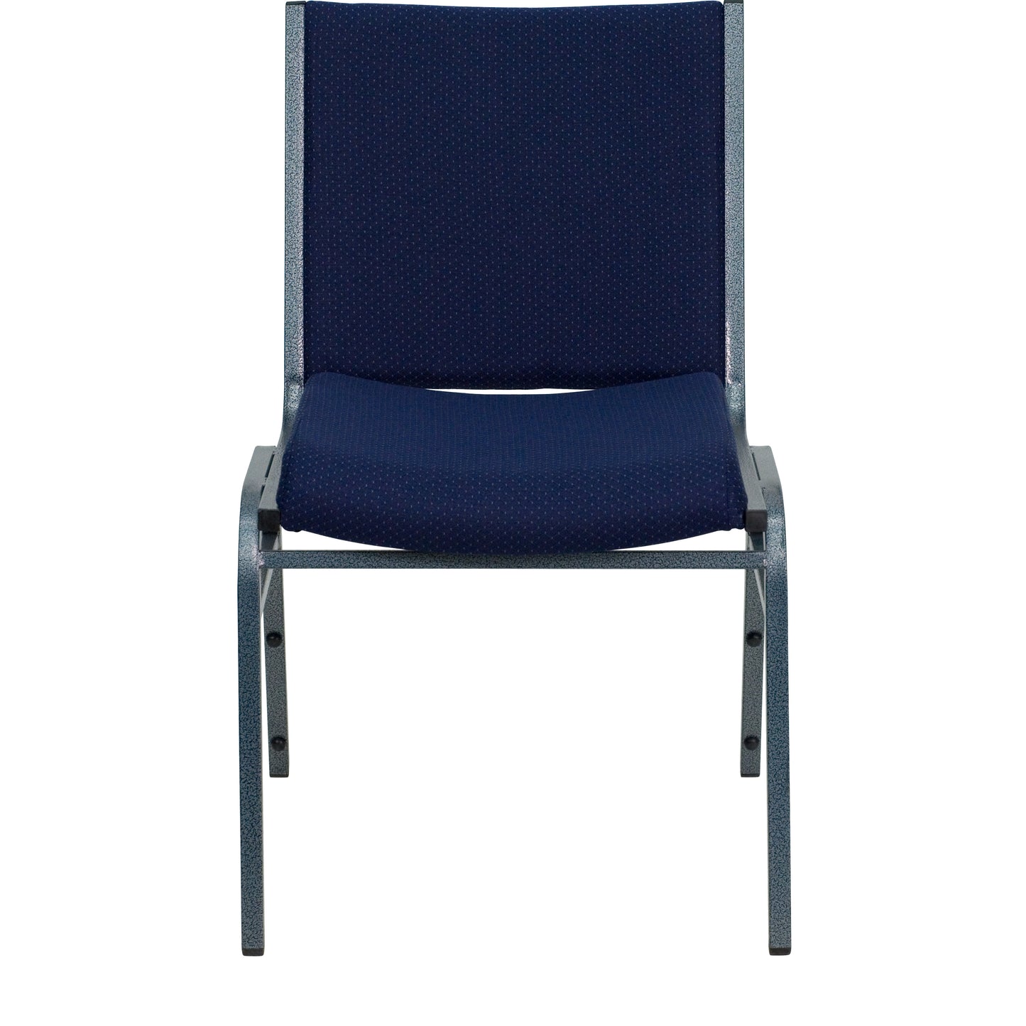 HERCULES Series Heavy Duty Navy Blue Dot Fabric Stack Chair Navy Blue Patterned Fabric