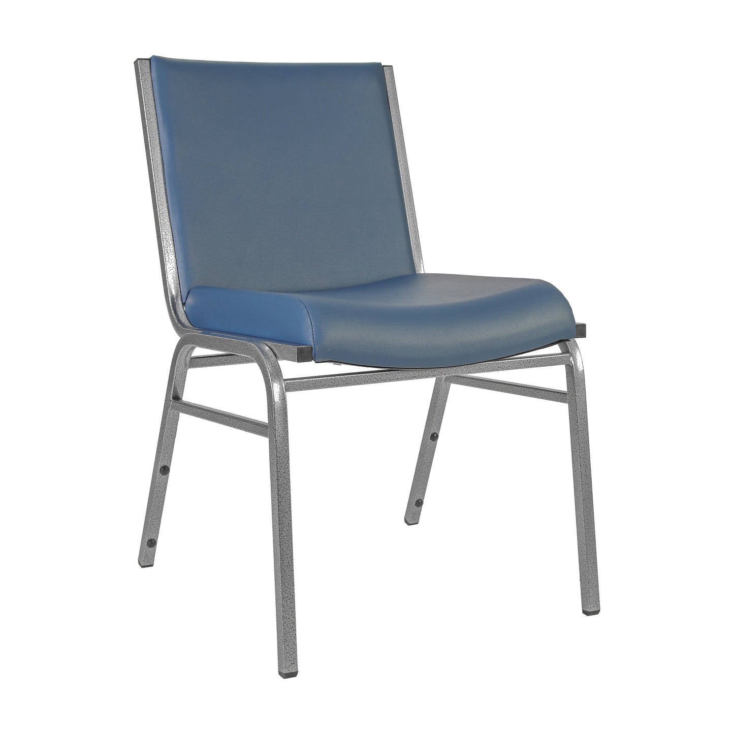 HERCULES Heavy Duty Navy Vinyl Stack Chair Navy Vinyl XU-60153-NVY-VYL-GG