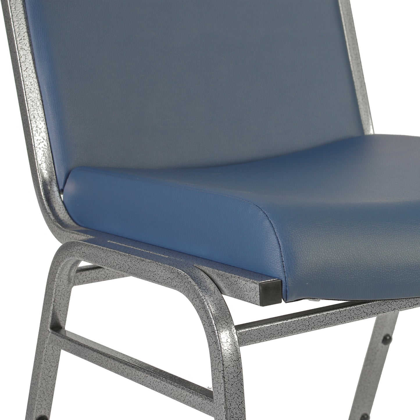 HERCULES Heavy Duty Navy Vinyl Stack Chair Navy Vinyl XU-60153-NVY-VYL-GG
