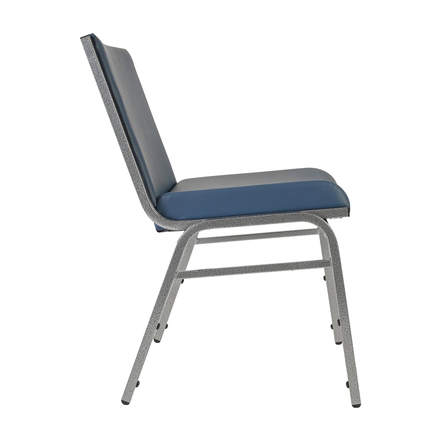 HERCULES Heavy Duty Navy Vinyl Stack Chair Navy Vinyl XU-60153-NVY-VYL-GG