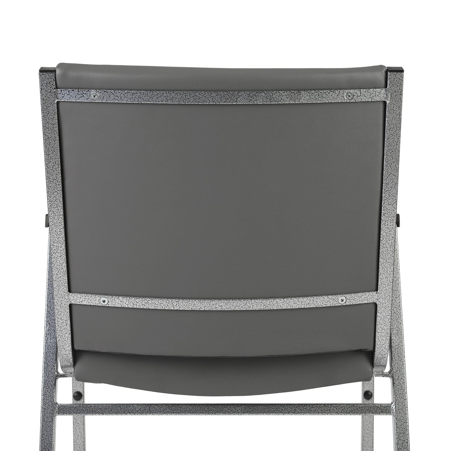 HERCULES Heavy Duty Gray Vinyl Stack Chair with Arms Gray Vinyl