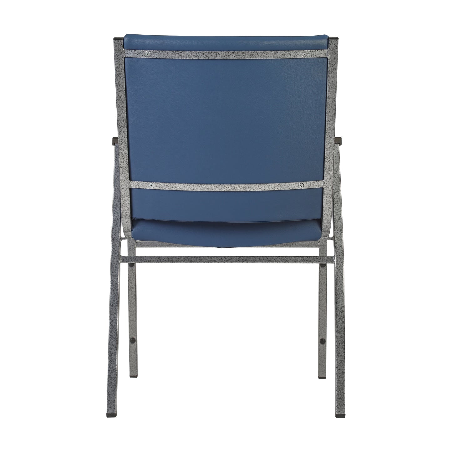 HERCULES Heavy Duty Navy Vinyl Stack Chair with Arms Navy Vinyl