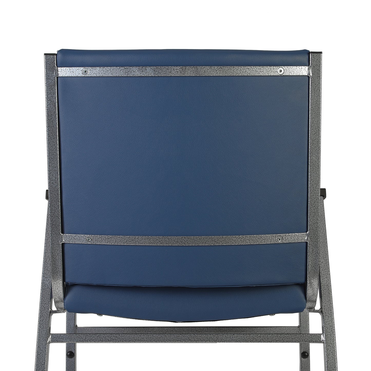HERCULES Heavy Duty Navy Vinyl Stack Chair with Arms Navy Vinyl