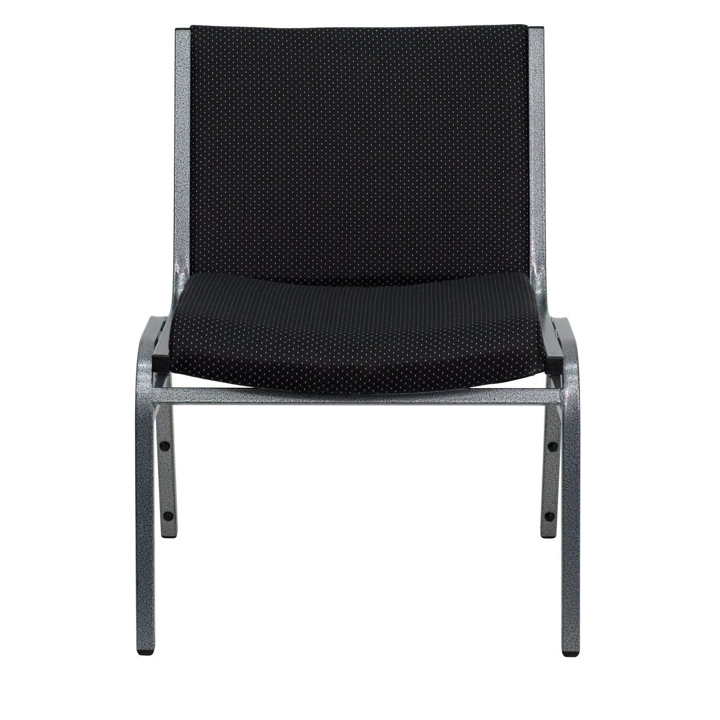 HERCULES Series Big & Tall 1000 lb. Rated Black Fabric Stack Chair Black