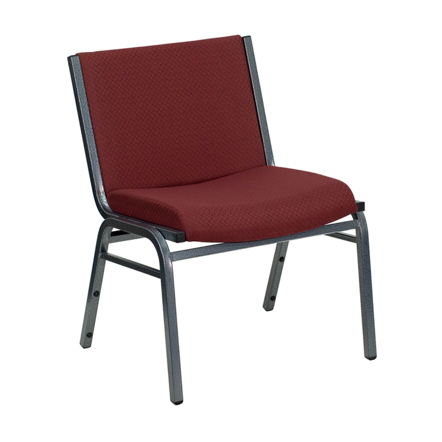 HERCULES Series Big & Tall 1000 lb. Rated Burgundy Fabric Stack Chair Burgundy