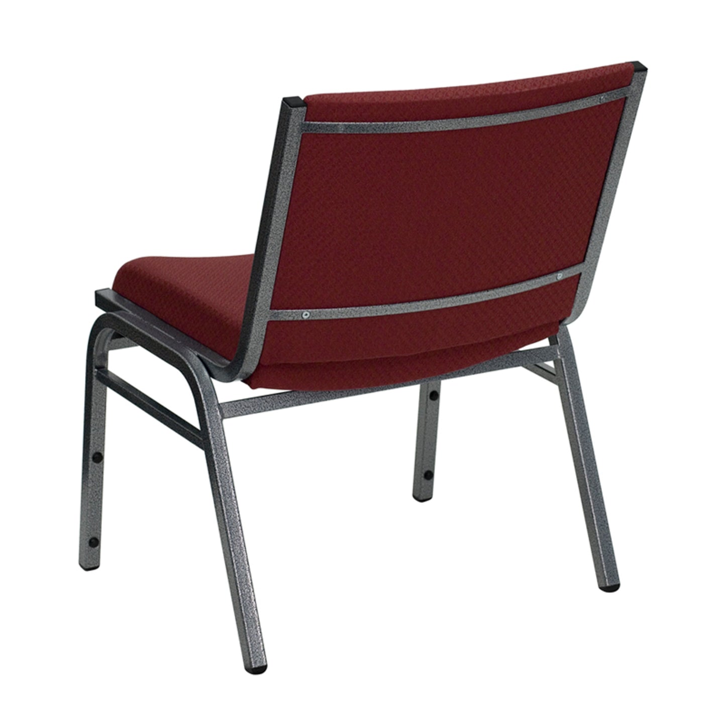 HERCULES Series Big & Tall 1000 lb. Rated Burgundy Fabric Stack Chair Burgundy