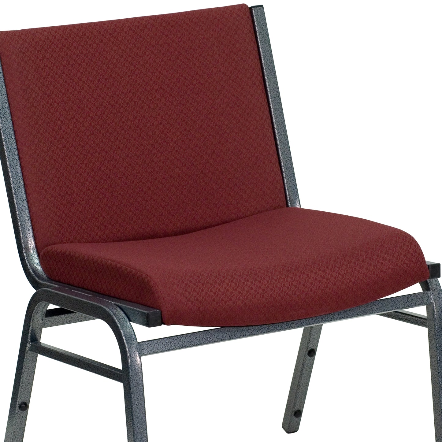 HERCULES Series Big & Tall 1000 lb. Rated Burgundy Fabric Stack Chair Burgundy