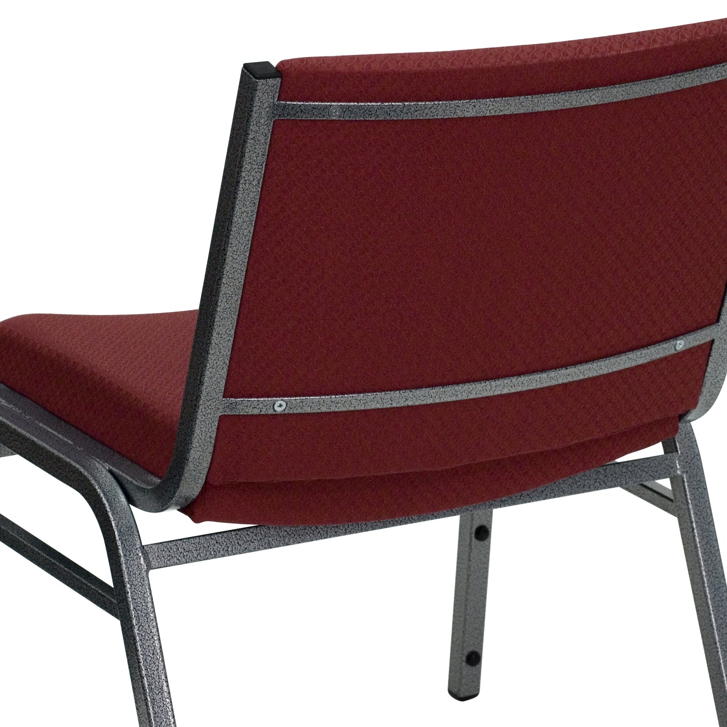 HERCULES Series Big & Tall 1000 lb. Rated Burgundy Fabric Stack Chair Burgundy