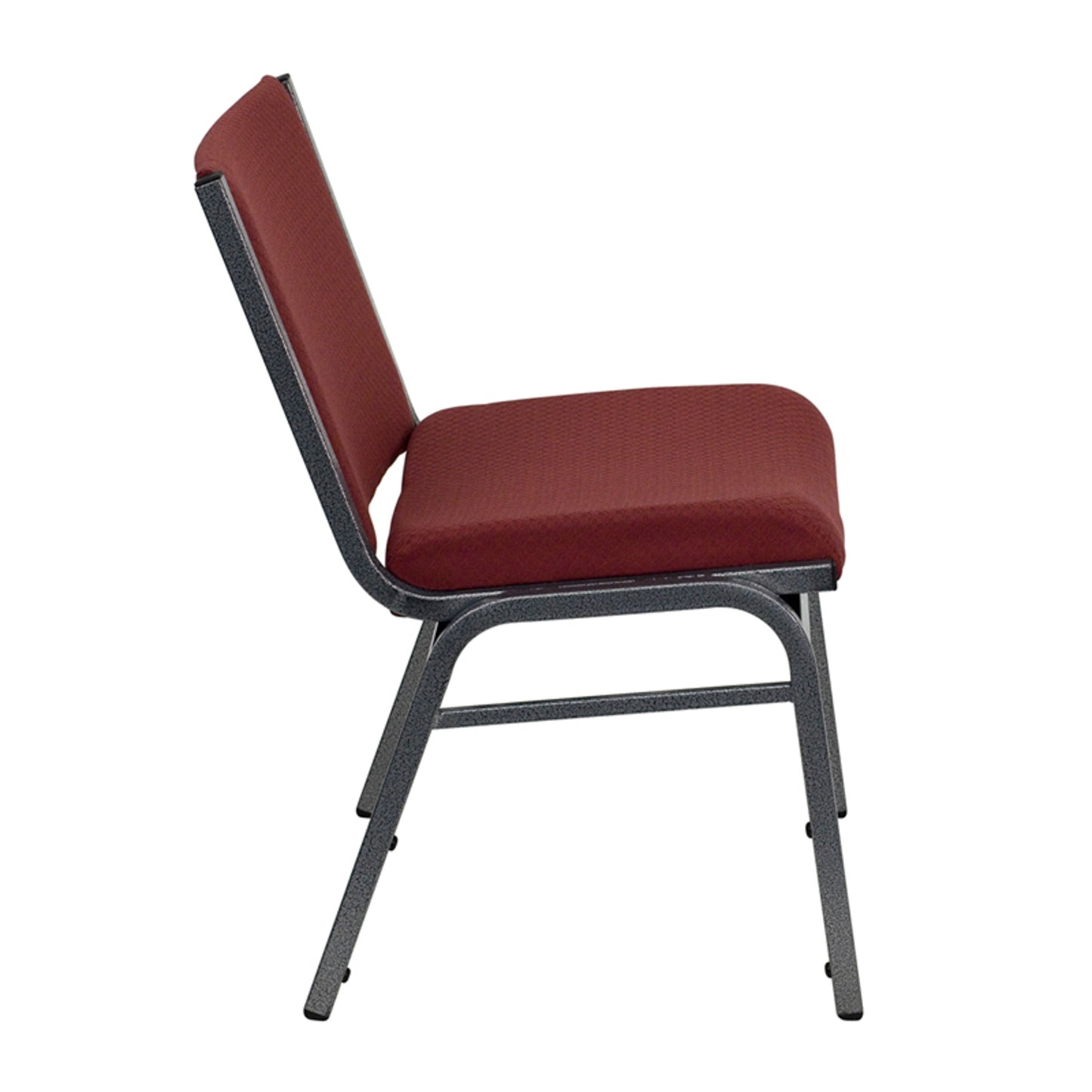 HERCULES Series Big & Tall 1000 lb. Rated Burgundy Fabric Stack Chair Burgundy