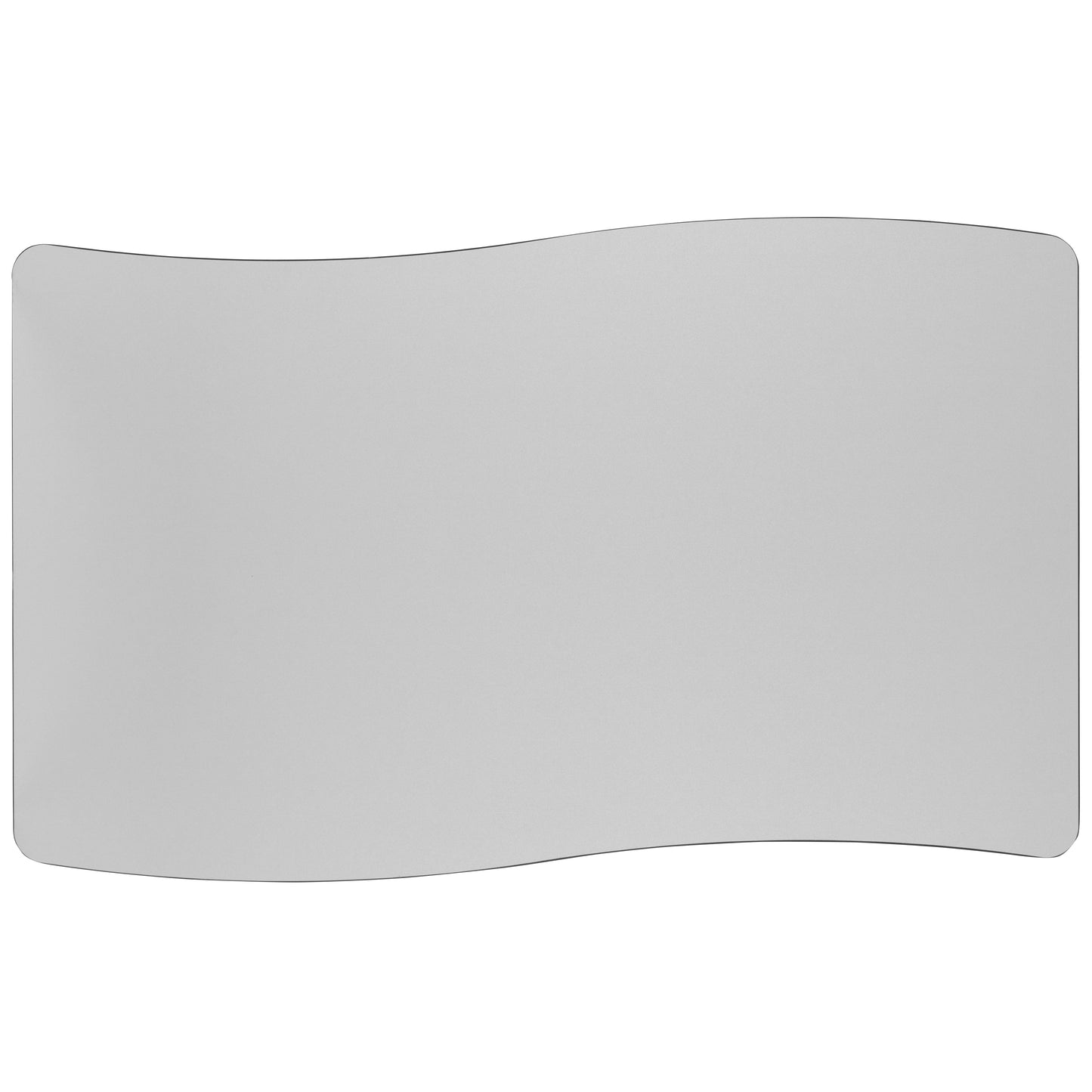 Wren Mobile 28"W x 47.5"L Rectangle Wave Flexible Collaborative Grey Laminate Activity Table-Standard Height Adjust Legs Grey XU-A3048-CON-GY-T-A-CAS-GG