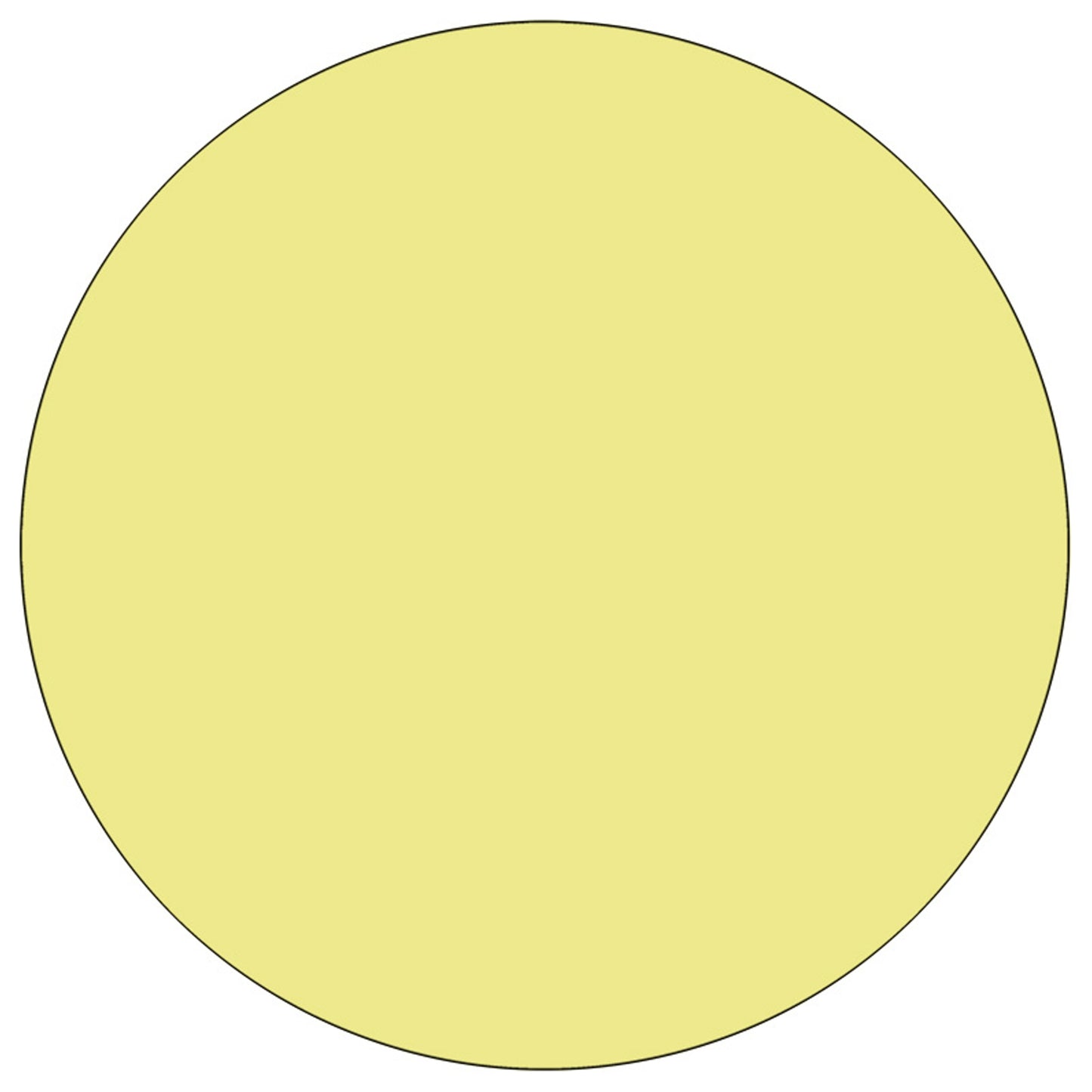 Wren Mobile 48'' Round Yellow Thermal Laminate Activity Table - Standard Height Adjustable Legs Yellow